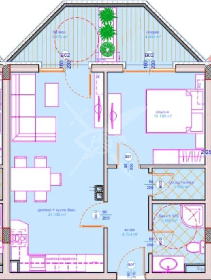 Двустаен апартамент в Бургас, Сарафово - 69 кв.м за 1291 €/кв.м - Снимка #1