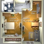 Двустаен апартамент в Бургас, Меден рудник - зона А - 55 кв.м за 1118 €/кв.м - Снимка #1