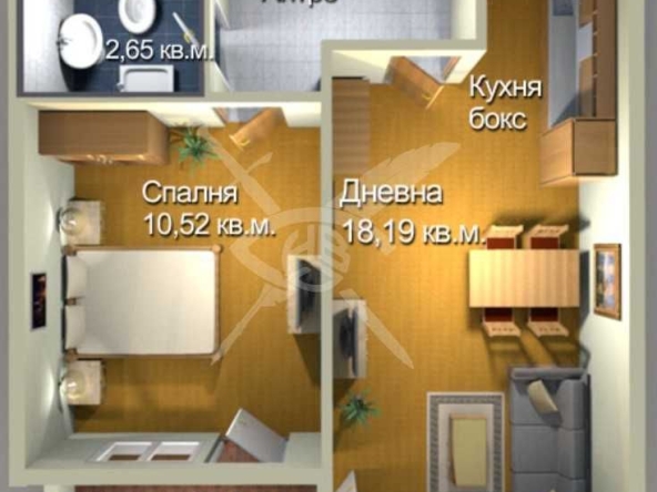 Двустаен апартамент в Бургас, Меден рудник - зона А - 55 кв.м за 1118 €/кв.м - Снимка #1