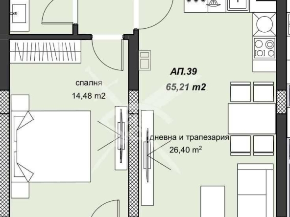 Двустаен апартамент в Пловдив, Христо Смирненски - 78 кв.м за 1270 €/кв.м - Снимка #1