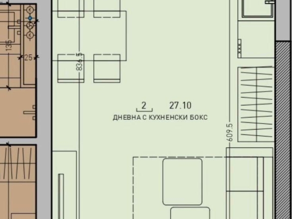 Едностаен апартамент в София, Малинова долина - 51 кв.м за 2337 €/кв.м - Снимка #1