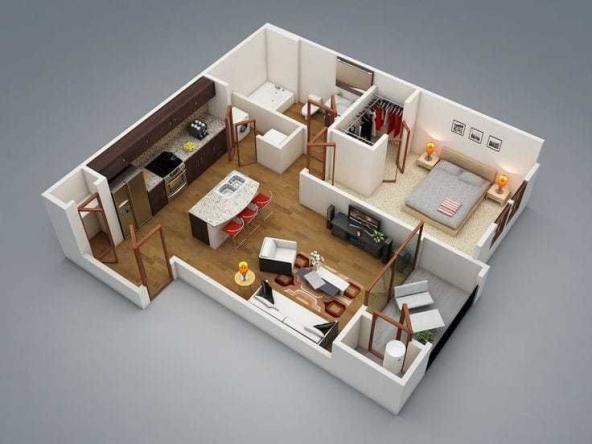 Двустаен апартамент в Пловдив, Тракия - 74 кв.м за 1338 €/кв.м - Снимка #1
