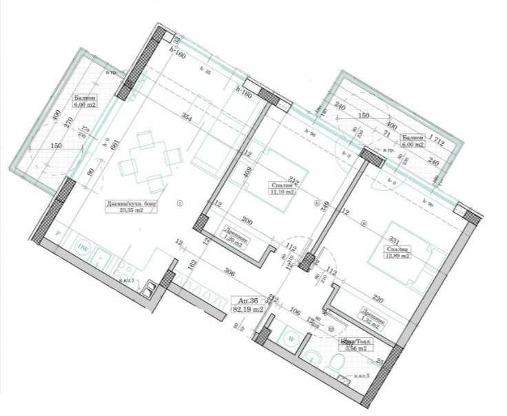 Тристаен апартамент в Варна, Виница - 90 кв.м за 1192 €/кв.м - Снимка #1