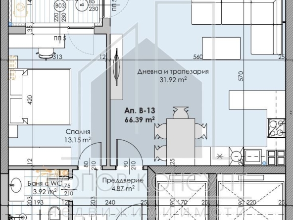 Двустаен апартамент в Пловдив, Кършияка - 80 кв.м за 1809 €/кв.м - Снимка #1