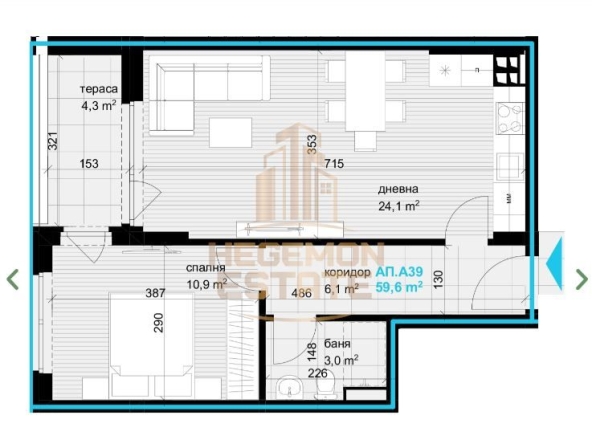 Двустаен апартамент в Варна, Аспарухово - 69 кв.м за 1500 €/кв.м - Снимка #1