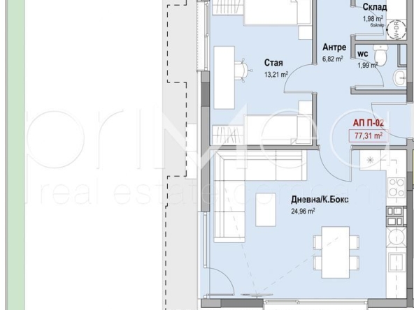 Тристаен апартамент в Бургас, Славейков - 195 кв.м за 734 €/кв.м - Снимка #1