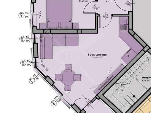 Двустаен апартамент в Пловдив, Кършияка - 66 кв.м за 1893 €/кв.м - Снимка #1