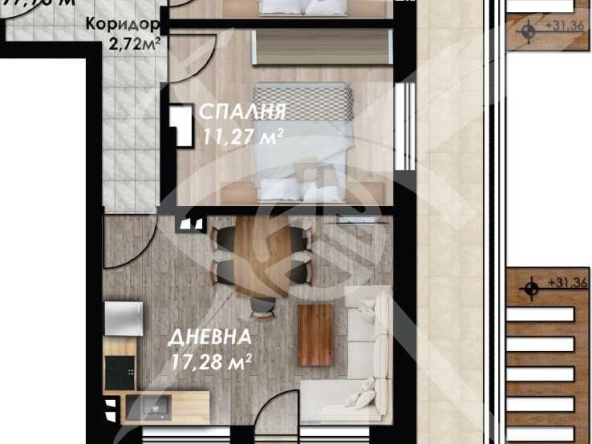 Тристаен апартамент в Пловдив, Кършияка - 112 кв.м за 854 €/кв.м - Снимка #1