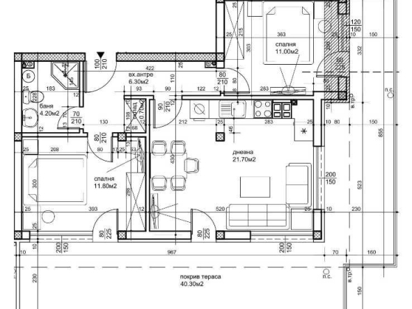 Тристаен апартамент в Пловдив, Христо Смирненски - 118 кв.м за 804 €/кв.м - Снимка #1