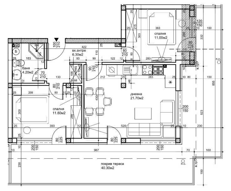 Тристаен апартамент в Пловдив, Христо Смирненски - 118 кв.м за 804 €/кв.м - Снимка #1