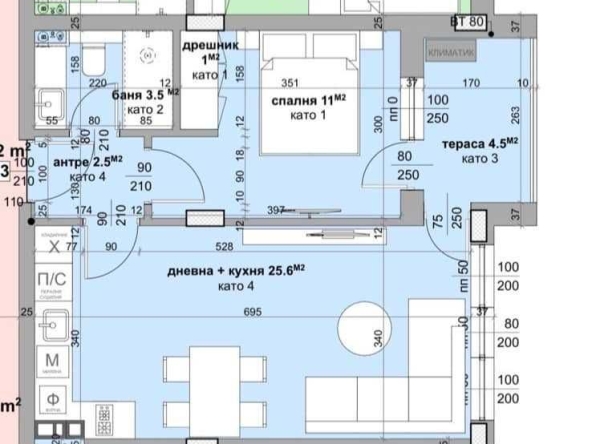 Двустаен апартамент в Стара Загора, Център - 66 кв.м за 1135 €/кв.м - Снимка #1