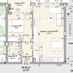 Двустаен апартамент в Стара Загора, Аязмото - 67 кв.м за 1112 €/кв.м - Снимка #1