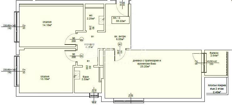 Тристаен апартамент в София, Овча купел 2 - 101 кв.м за 1111 €/кв.м - Снимка #1