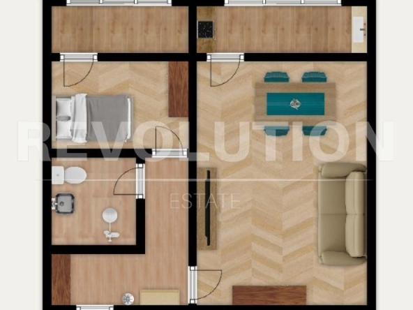 Двустаен апартамент в София, Люлин 4 - 50 кв.м за 2560 €/кв.м - Снимка #1