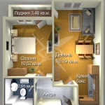 Двустаен апартамент в Бургас, Меден рудник - зона А - 55 кв.м за 1118 €/кв.м - Снимка #1