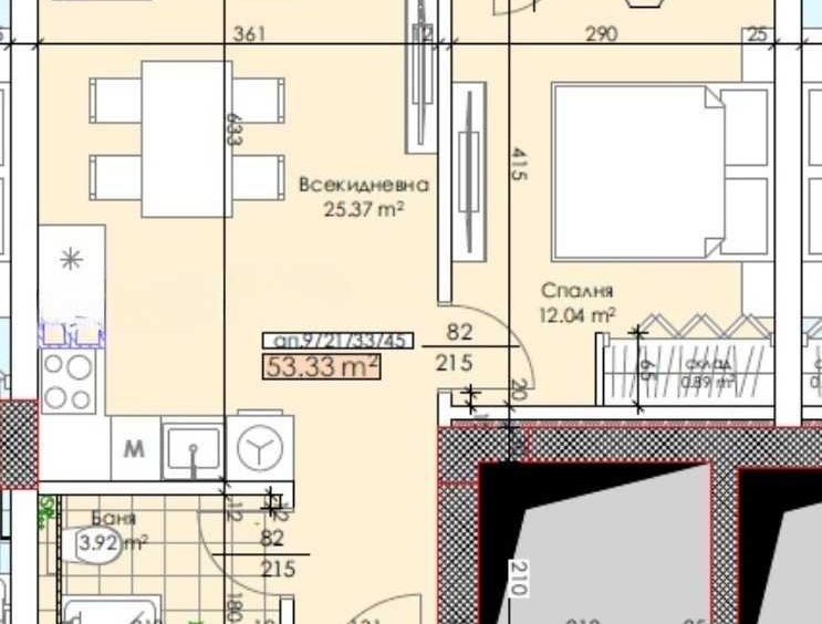 Двустаен апартамент в Пловдив, Тракия - 62 кв.м за 962 €/кв.м - Снимка #1