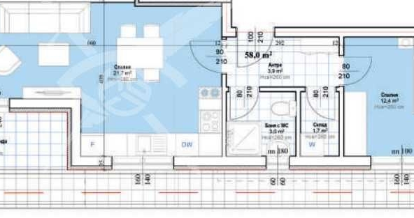 Двустаен апартамент в София, Хладилника - 68 кв.м за 1215 €/кв.м - Снимка #1