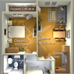 Двустаен апартамент в Бургас, Меден рудник - зона А - 55 кв.м за 1118 €/кв.м - Снимка #1