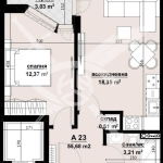 Двустаен апартамент в Бургас, Изгрев - 56 кв.м за 592 €/кв.м - Снимка #1