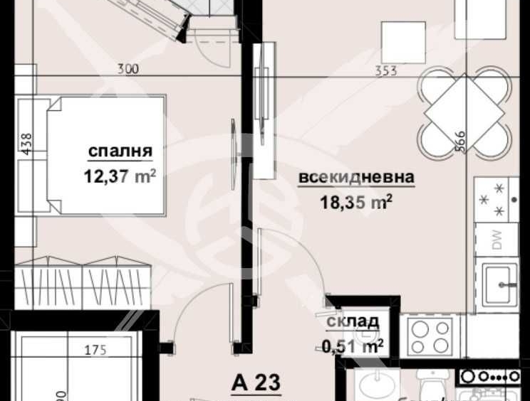 Двустаен апартамент в Бургас, Изгрев - 56 кв.м за 592 €/кв.м - Снимка #1