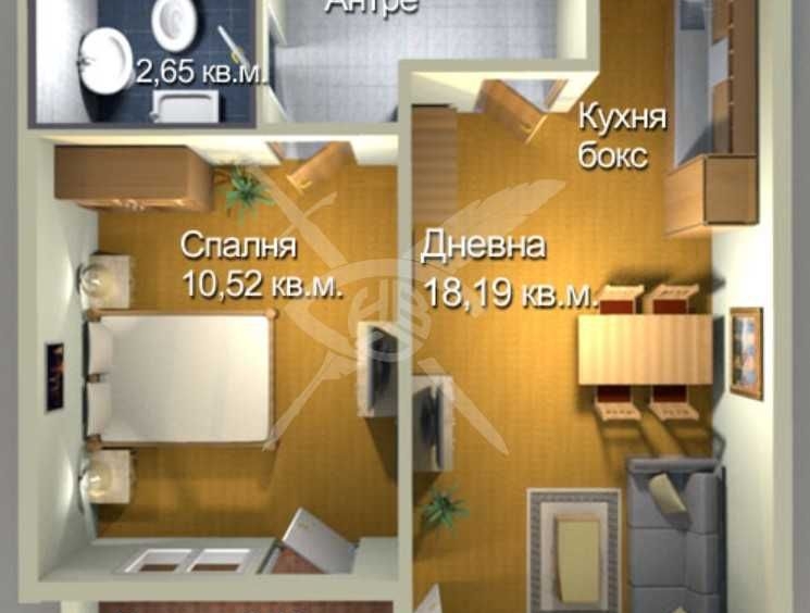 Двустаен апартамент в Бургас, Меден рудник - зона А - 55 кв.м за 1118 €/кв.м - Снимка #1