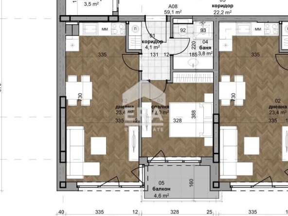 Двустаен апартамент в к.к. Св.Св. Константин и Елена - 70 кв.м за 2219 €/кв.м - Снимка #1