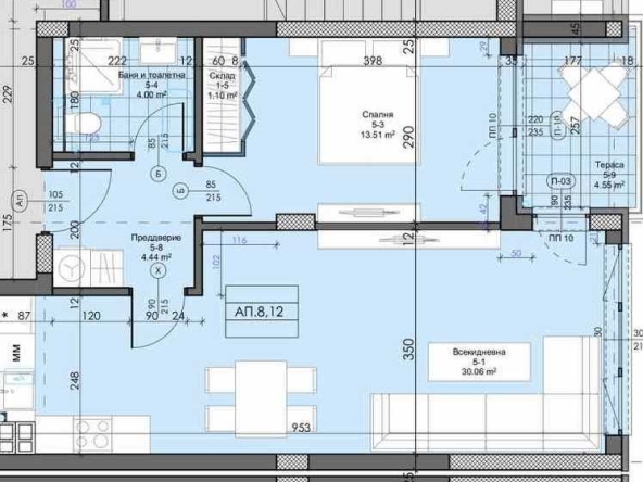Двустаен апартамент в Асеновград - 75 кв.м за 850 €/кв.м - Снимка #1