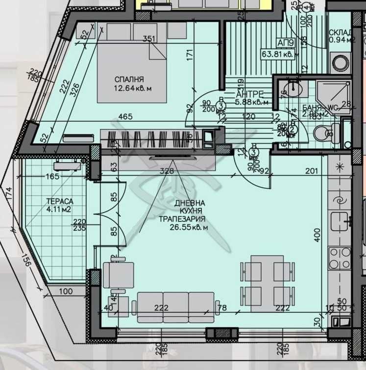 Двустаен апартамент в Бургас, Зорница - 76 кв.м за 2725 €/кв.м - Снимка #1