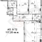 Тристаен апартамент в Варна, Гръцка махала - 117 кв.м за 1710 €/кв.м - Снимка #1