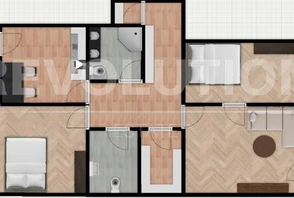 Тристаен апартамент в София, Люлин 3 - 84 кв.м за 1893 €/кв.м - Снимка #1