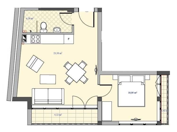 Двустаен апартамент в Варна, Аспарухово - 62 кв.м за 1300 €/кв.м - Снимка #1