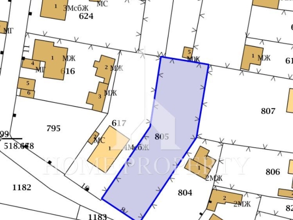 Парцел в София, Бенковски - 1121 кв.м за 200 €/кв.м - Снимка #1