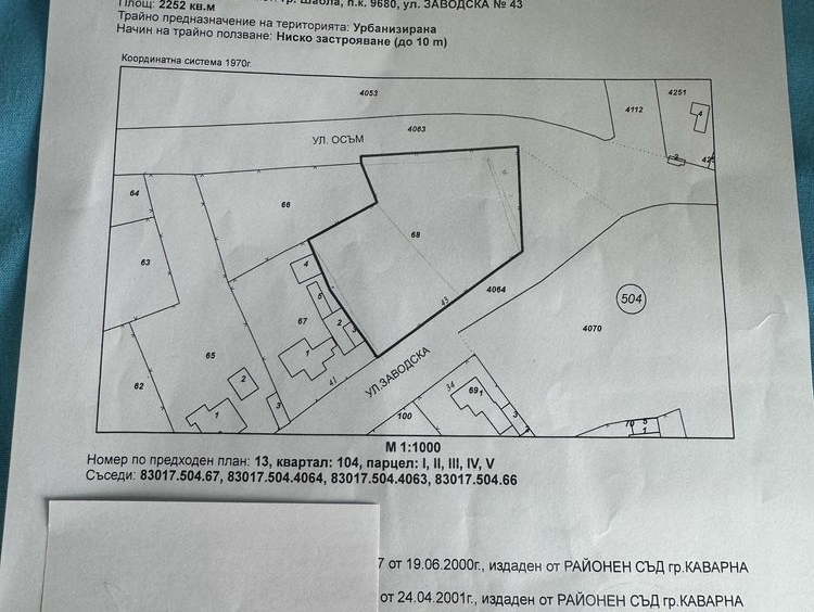 Парцел в Шабла - 2252 кв.м за 18 €/кв.м - Снимка #1