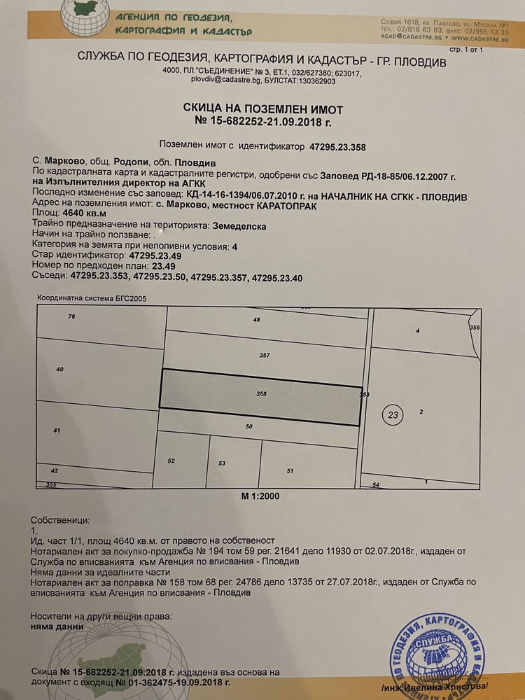 Парцел в Пловдив, Кършияка - 4640 кв.м за 36 €/кв.м - Снимка #1