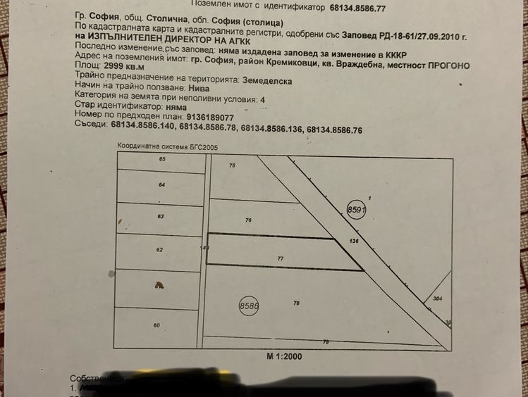 Дава се под наем Парцел в София, Враждебна - 5000 кв.м за 510 € - Снимка #1