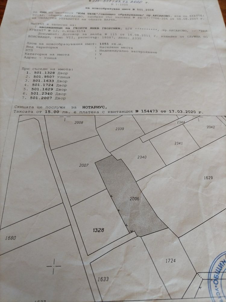 Парцел в Варна, Младост 2 - 1050 кв.м за 61 €/кв.м - Снимка #1