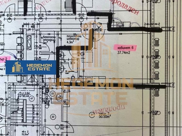 Офис в Варна, Владислав Варненчик - 59 кв.м за 1170 €/кв.м - Снимка #1