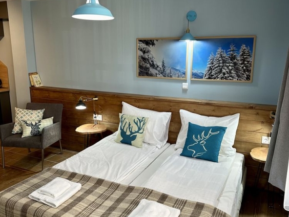 Дава се под наем Едностаен апартамент в Банско - 65 кв.м за 378.93 € - Снимка #1