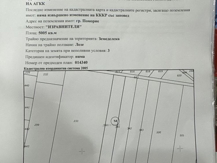 Земеделски имот в Поморие -  кв.м за 1 €/дка - Снимка #1