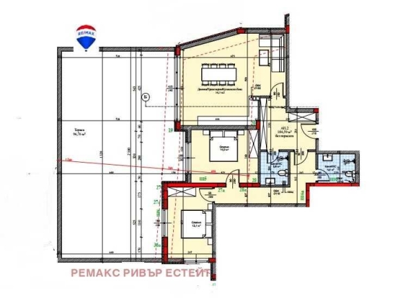 Тристаен апартамент в Русе, Широк център - 230 кв.м за 1177 €/кв.м - Снимка #1