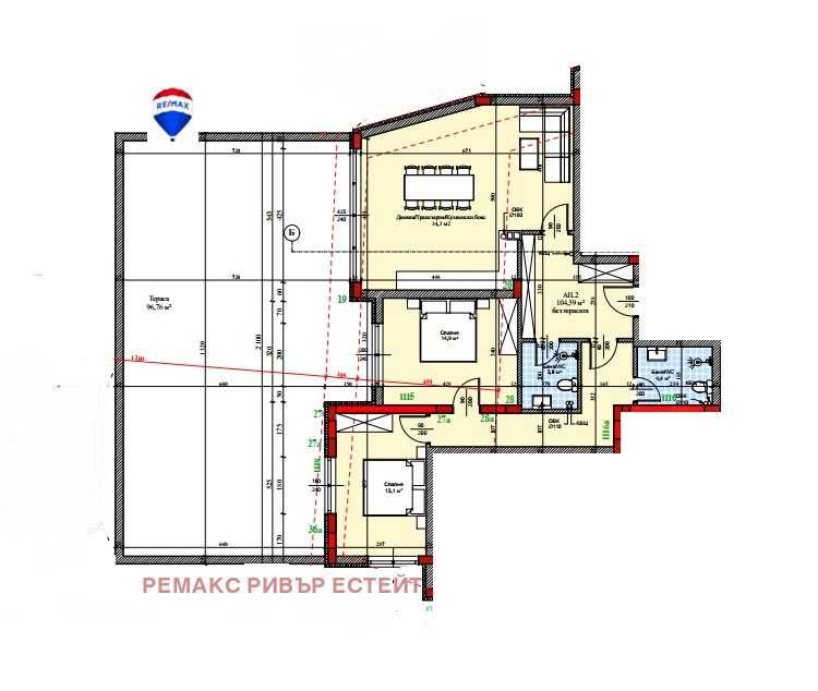 Тристаен апартамент в Русе, Широк център - 230 кв.м за 1177 €/кв.м - Снимка #1