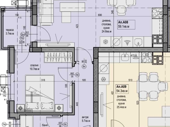 Двустаен апартамент в Пловдив, Прослав - 70 кв.м за 915 €/кв.м - Снимка #1