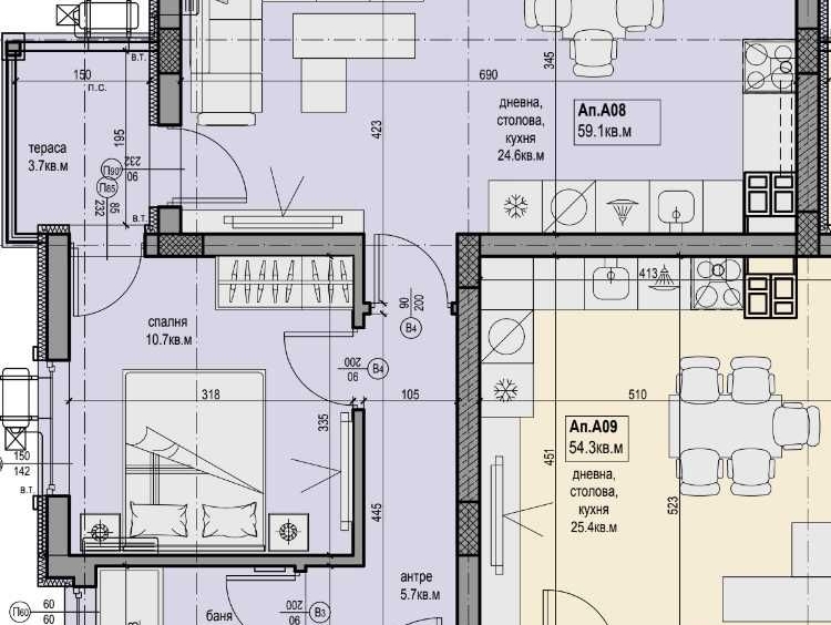 Двустаен апартамент в Пловдив, Прослав - 70 кв.м за 915 €/кв.м - Снимка #1