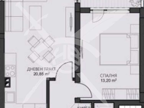 Двустаен апартамент в Варна, Владислав Варненчик - 62 кв.м за 968 €/кв.м - Снимка #1