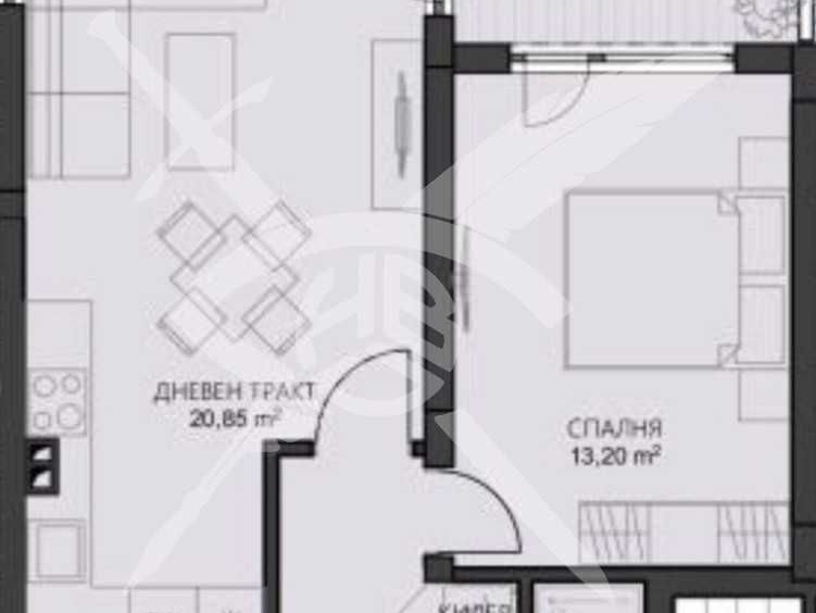 Двустаен апартамент в Варна, Владислав Варненчик - 62 кв.м за 968 €/кв.м - Снимка #1