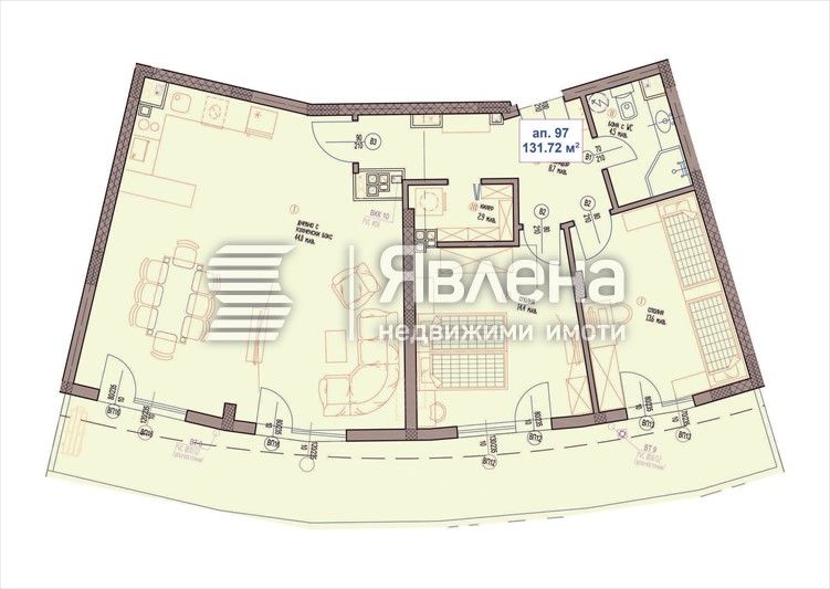 Тристаен апартамент в Варна, Чайка - 146 кв.м за 2322 €/кв.м - Снимка #1
