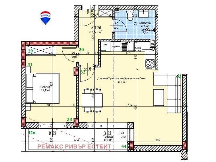 Двустаен апартамент в Русе, Широк център - 84 кв.м за 659 €/кв.м - Снимка #1