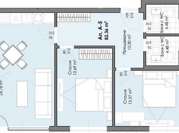 Тристаен апартамент в Пловдив, Христо Смирненски - 101 кв.м за 1007 €/кв.м - Снимка #1