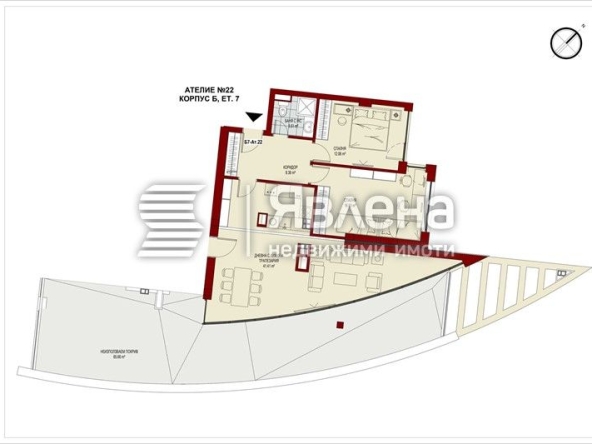 Тристаен апартамент в София, Сердика - 181 кв.м за 1984 €/кв.м - Снимка #1