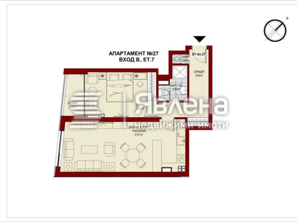 Двустаен апартамент в София, Сердика - 81 кв.м за 2385 €/кв.м - Снимка #1